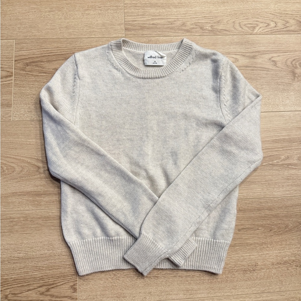 Wilfred Oatmeal Merino Wool Sweater XS